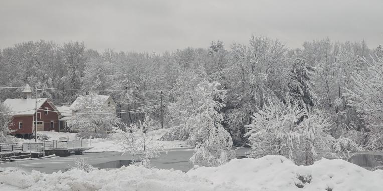 Winter Behind Town Hall photo courtesy of Crystal O'Brien Winter Behind Town Hall