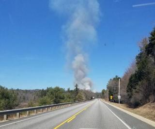 On route to Stoddard wildfire