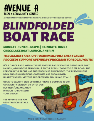 Avenue A Blindfolded Boat Race